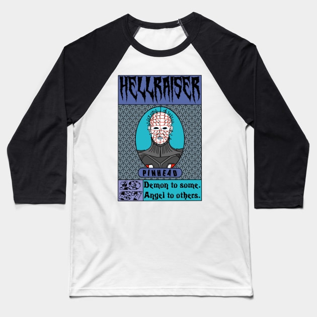 Pinhead Baseball T-Shirt by motelgemini